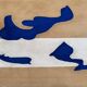 Runner rug in the style of Henri Matisse 545x75.5 cm