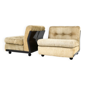 Paire de Fauteuils « Amanta » par Mario Bellini pour B&B Italia, 1970s