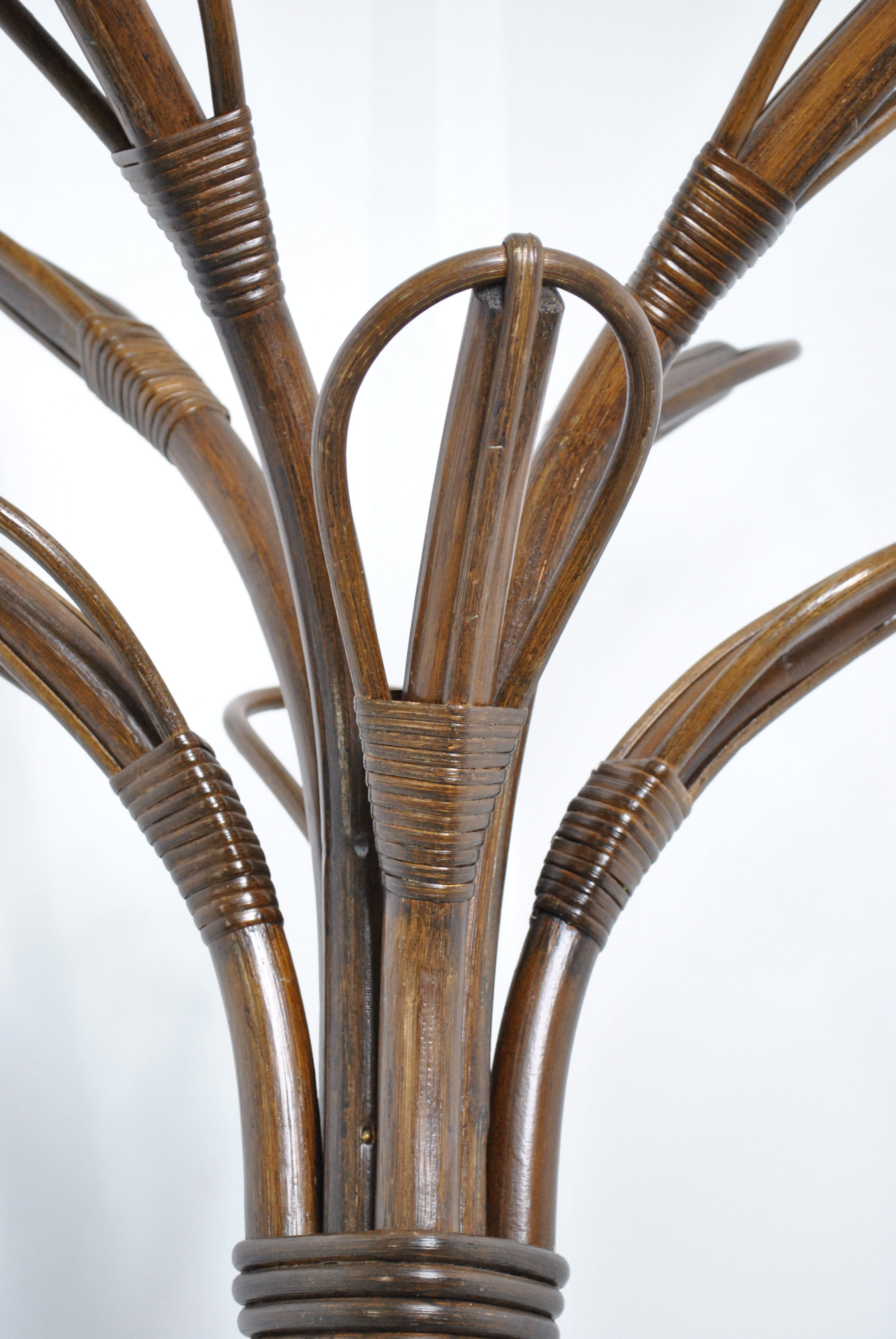 Rattan coat rack 1970