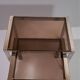 Vintage 1970s nesting tables in chrome and smoked glass, mid-century modernist style