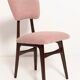 "Butterfly" dining chair in pink boucle, Europe, 1960s