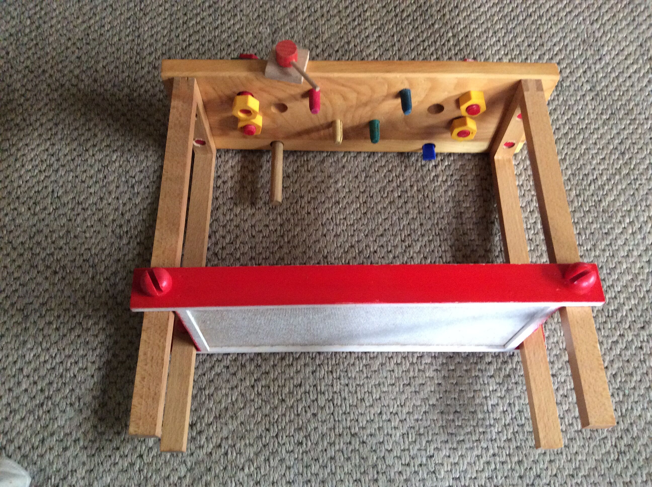 Child wooden workbench