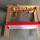 Child wooden workbench