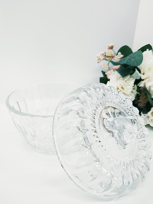 Vintage cut glass sugar bowl from the 50s