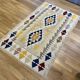 Tapis Kilim Vintage Pastel Fait Main