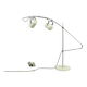 Vintage white Sorrento floorlamp by Copini & Posthuma for Gepo, Netherlands 1970s