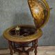World map / standing globe bar, decorative work with an antique inspiration.