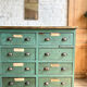 Old workshop drawer unit with original patina.
