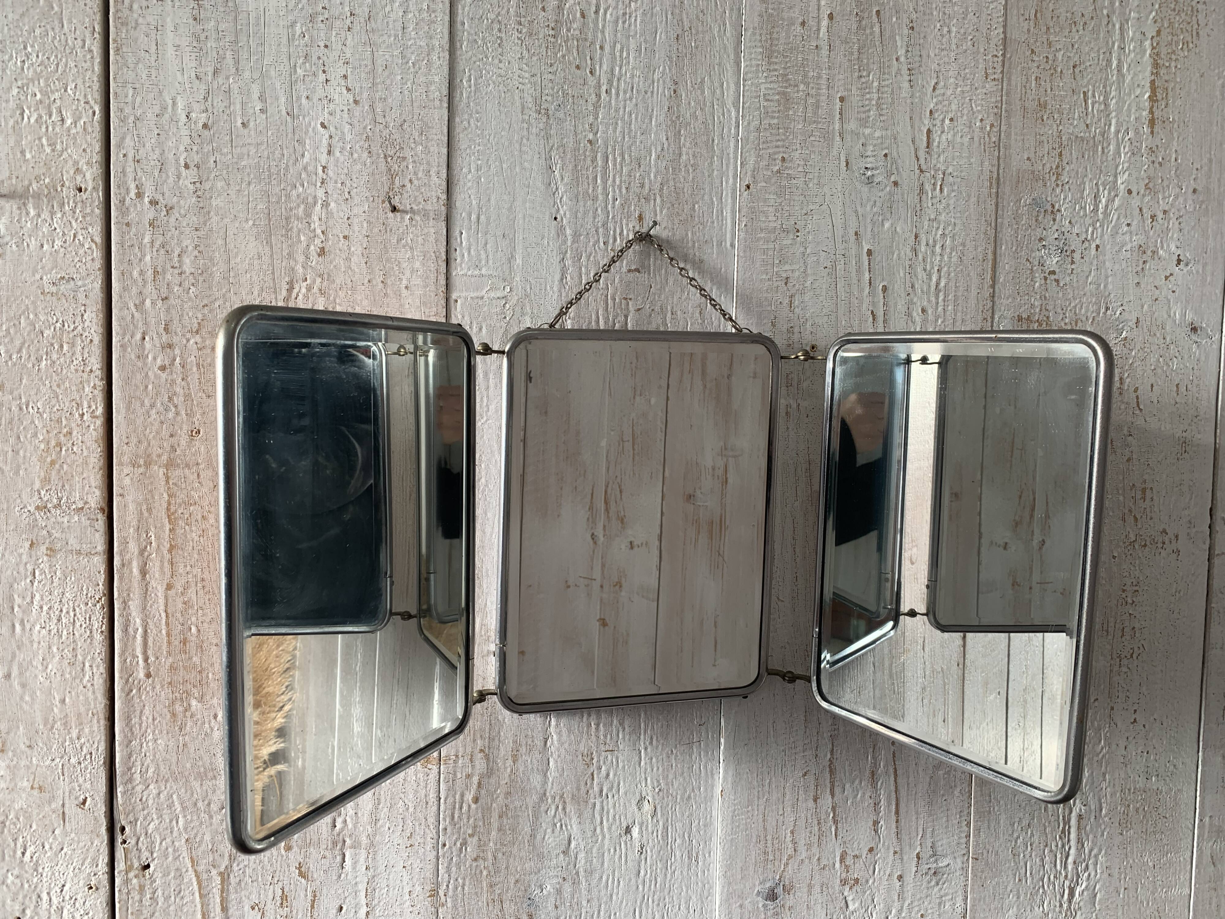 Vintage barber mirror