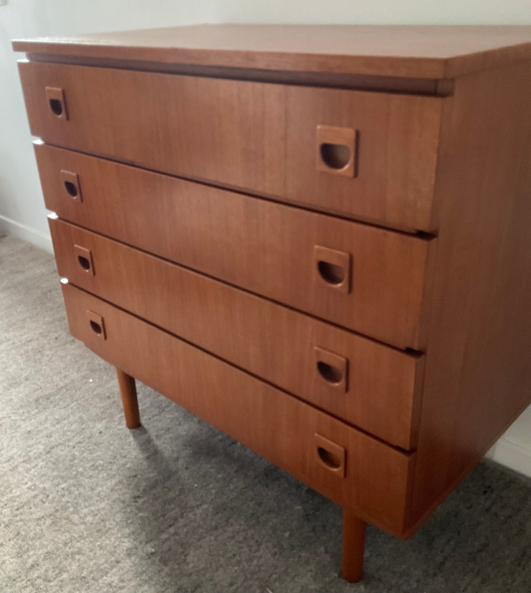 Scandinavian chest of drawers from the 60s in teak
