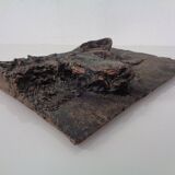 Large copper-coloured German Shepherd relief, 1960s