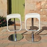 White stools x2