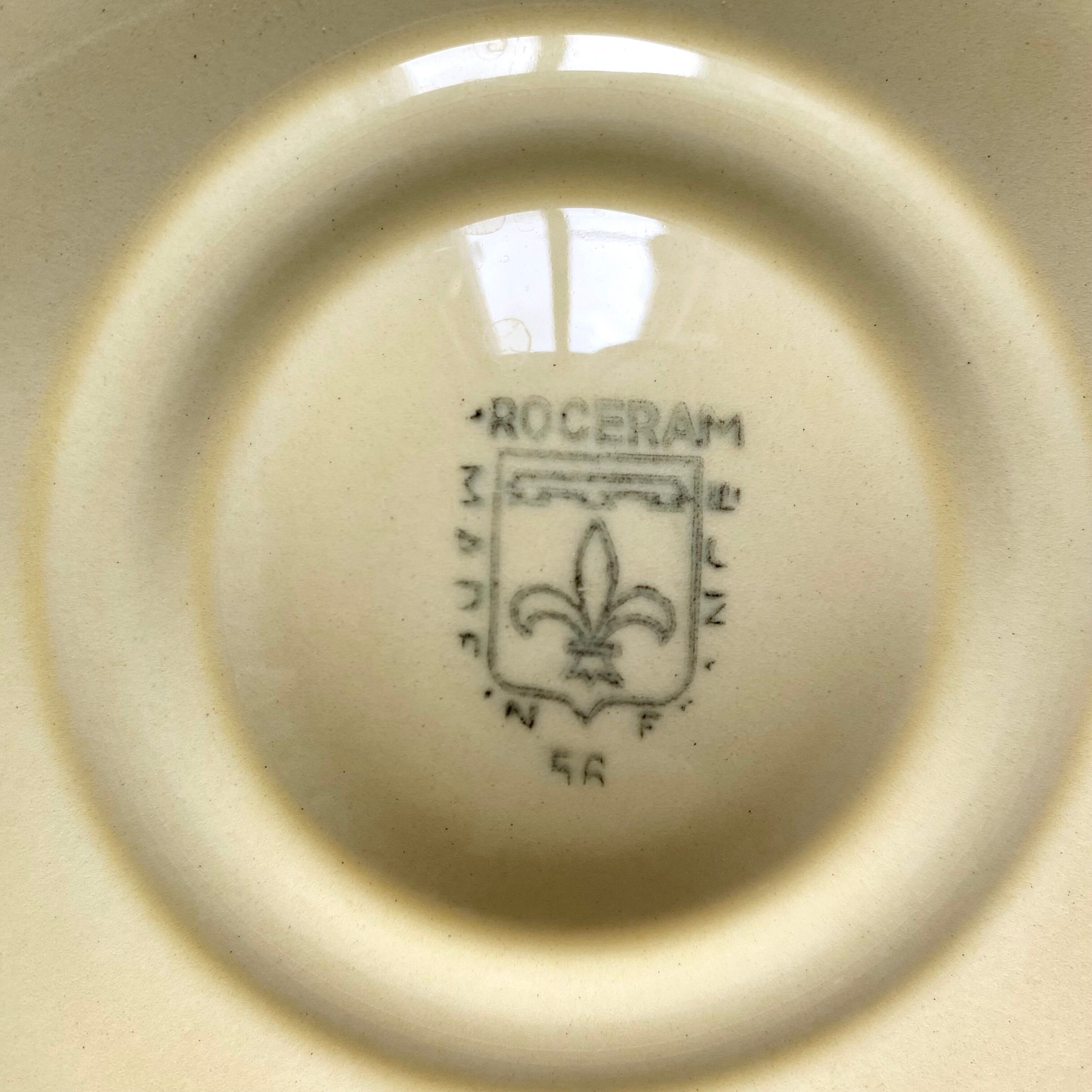 Proceram oyster plates from the 50s and 60s