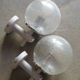 Pair of wall lamps Targetti Sankey 1960