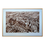 Carcassonne, Aude, vintage, photo plate printed in 1935.