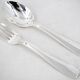 Christofle Atlas model, 10 dessert cutlery sets, 20 pieces, Art Deco, 17.8 cm