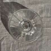 Set of 10 small vintage glass ice cream bowls.