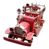 Camion de pompier américain de 1930 en acier tole avev tous ses accessoires lance à eau,