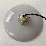 Old vintage opaline pendant lamp