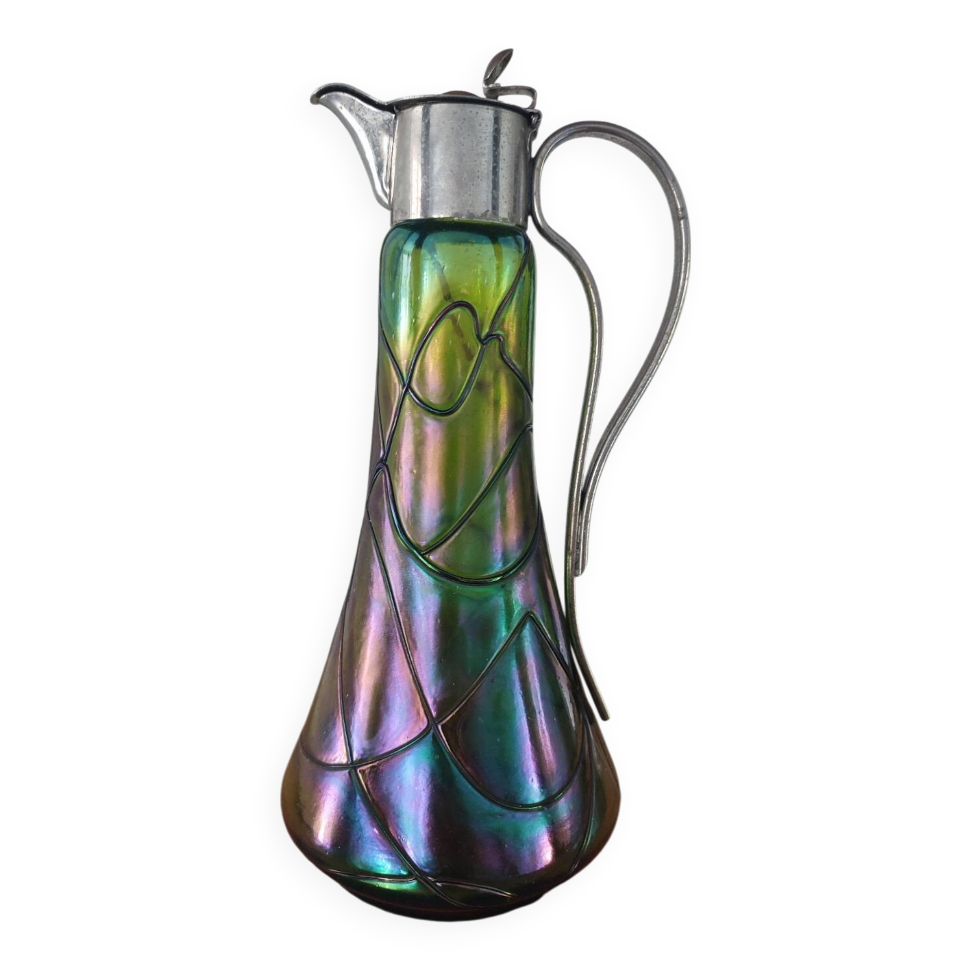 Art Nouveau ewer by Kralik and Loetz