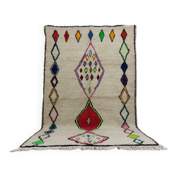 Handmade wool Berber rug 260x160cm