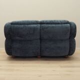 Canapé en velours bleu marine, design italien, années 1970, fabrication : Italie