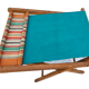 Chaise de pecheur pliante en bois et tissu