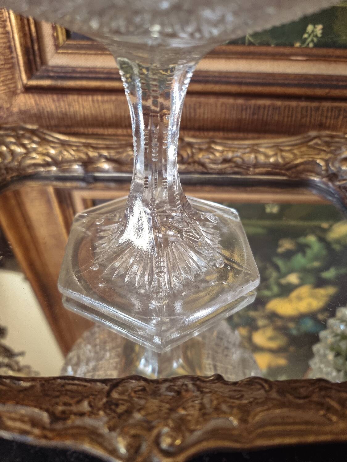 Glass footed bowl