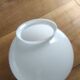 Opaline glass globe with a diameter of 20 cm.