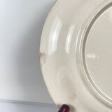 Set of 5 dessert plates Longwy, early 20th century, floral decoration.