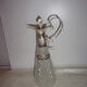 Silver glass and metal ewer