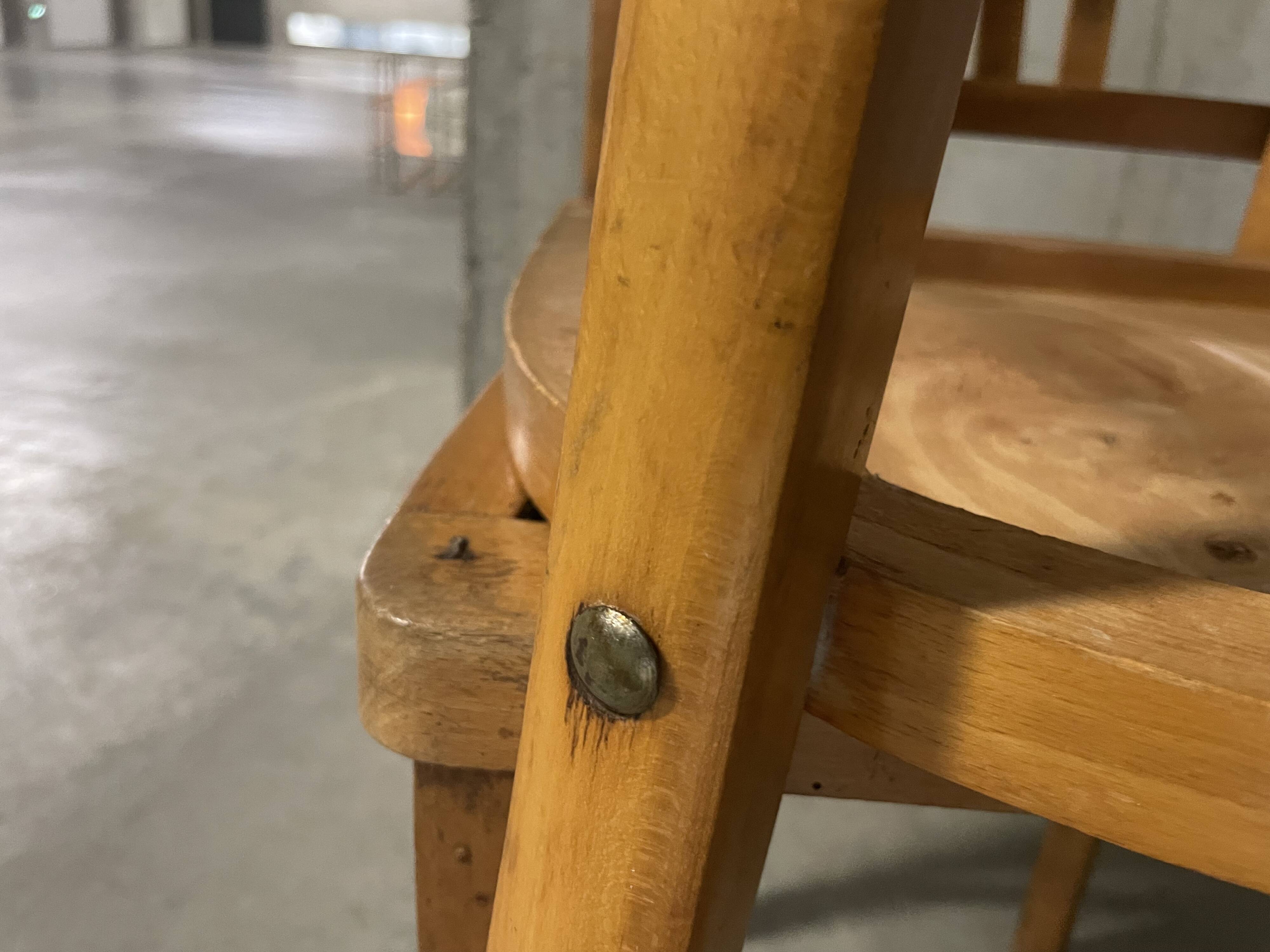 Pair of 1950s bistro chairs