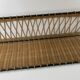 Wall floor in iron and rattan
