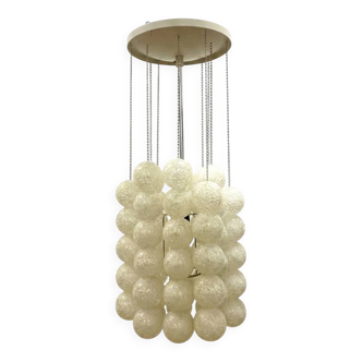 Retro chandelier with plastic balls, 1960s, Czechoslovakia
