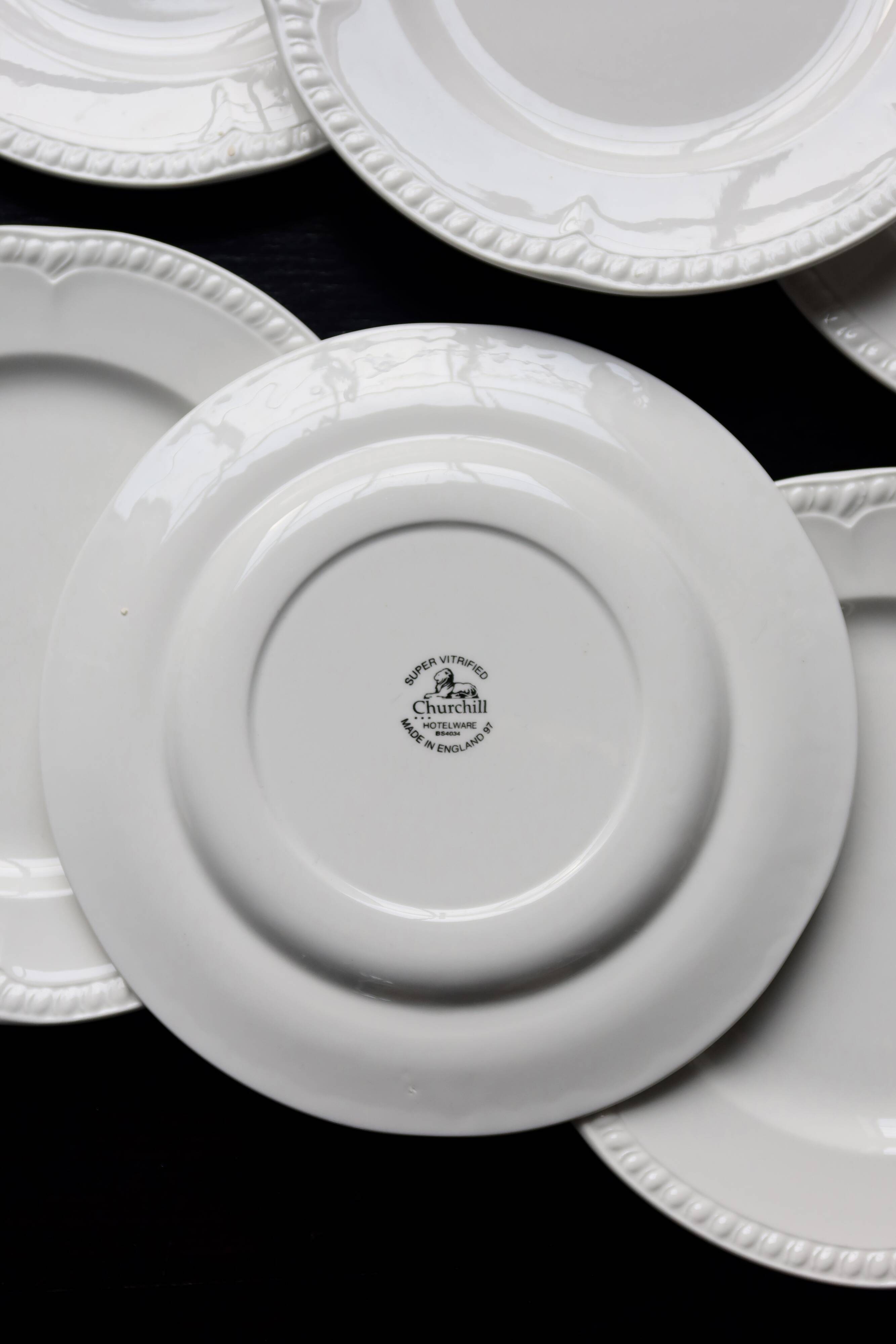 6 assiettes plates vintage porcelaine anglaise Churchill