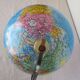 World globe: metal world map