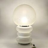 Large Murano Glass Table Lamp with Ice Crystal Effect, 1960s