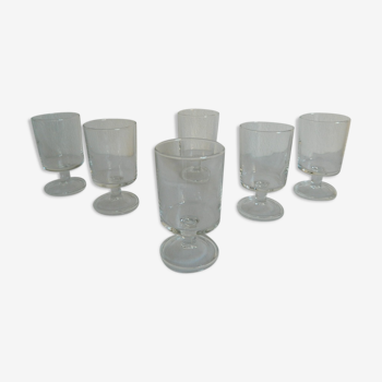 Set of 6 Luminarc France 70 vintage wine glasses