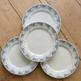 4 dessert plates from Sarreguemines U&C in the Luchon model.