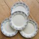 4 dessert plates from Sarreguemines U&C in the Luchon model.