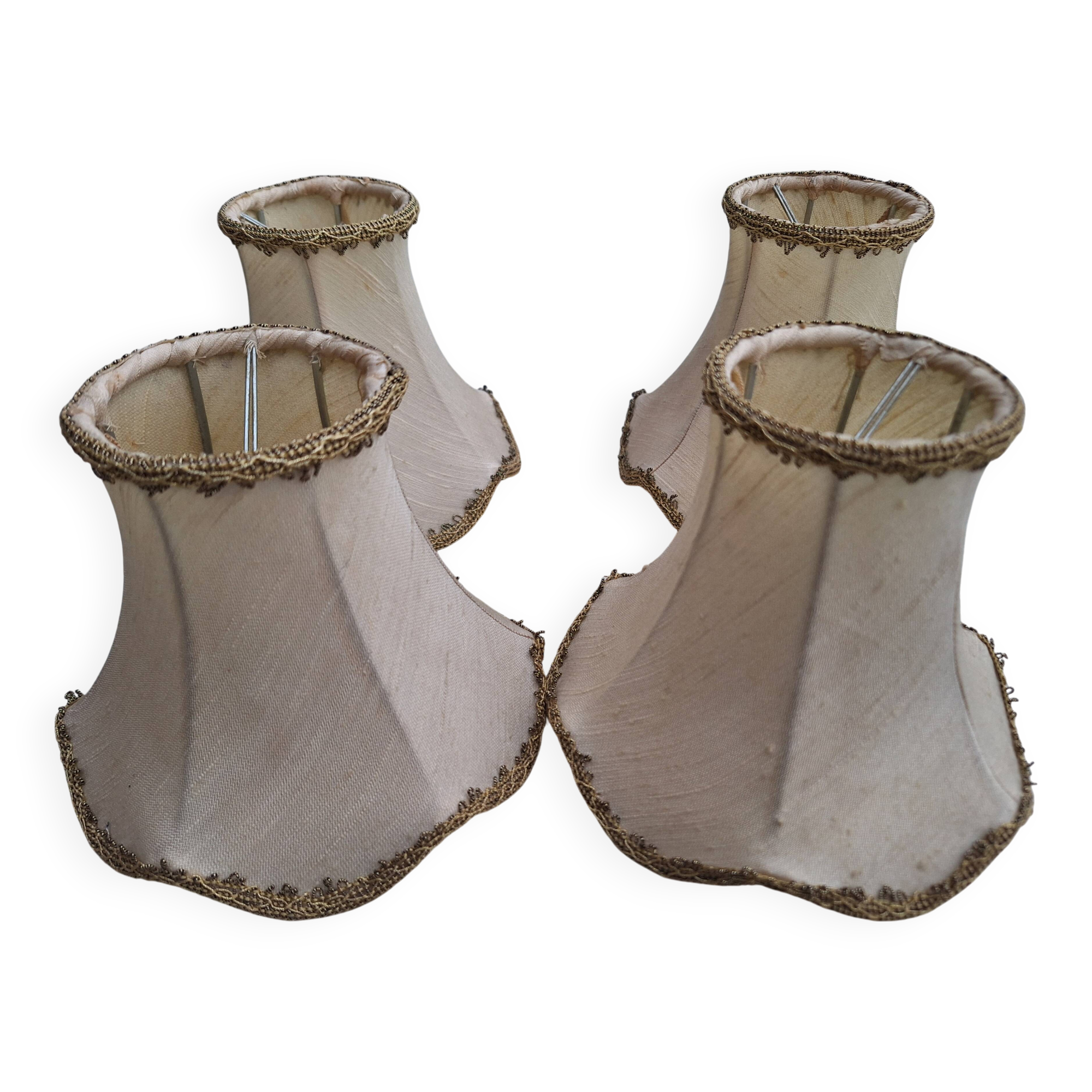Set of 4 vintage lampshades