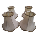 Lot de 4 abat-jours vintage