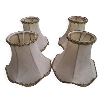 Lot de 4 abat-jours vintage