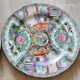 2 Chinese plates polychrome porcelain and gold Canton XXth