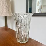 Vintage molded glass vase
