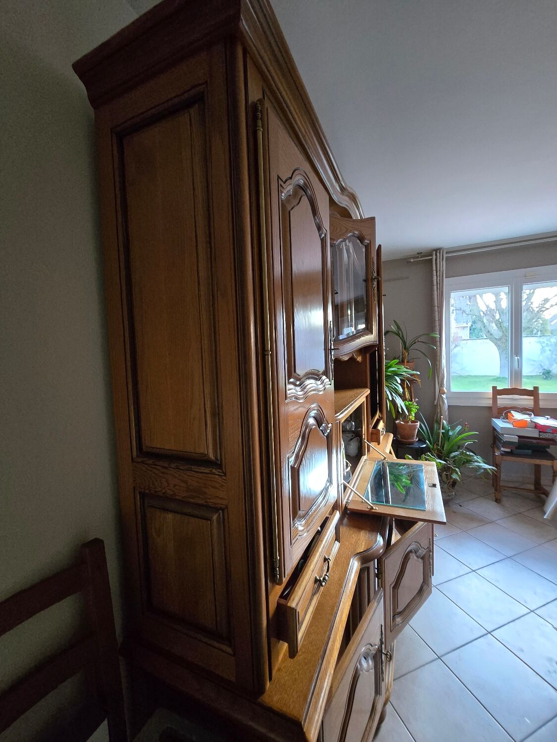 Light oak dining room sideboard