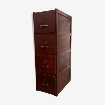 Furniture of trade binder document with wooden drawers