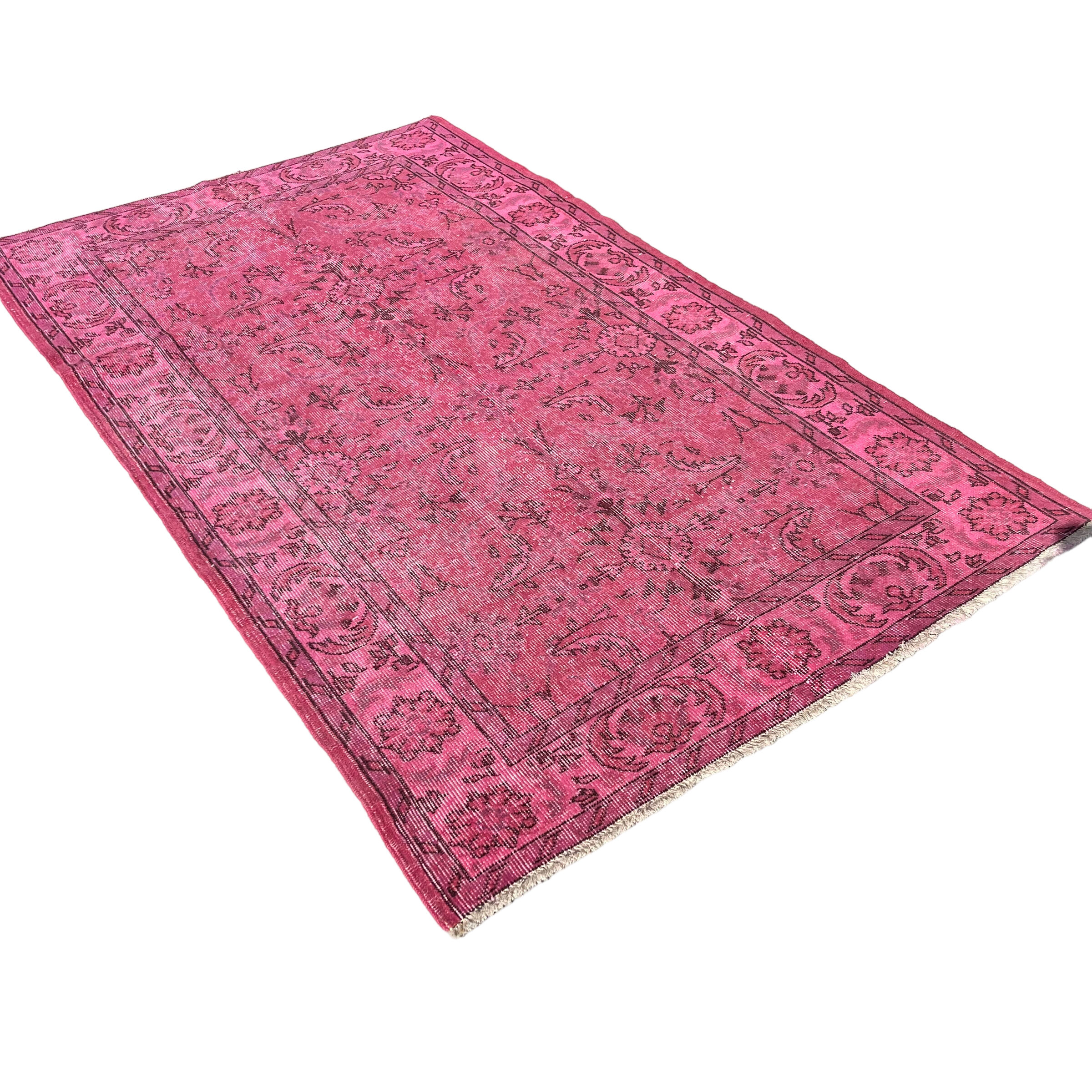 Vintage distressed turkish rug