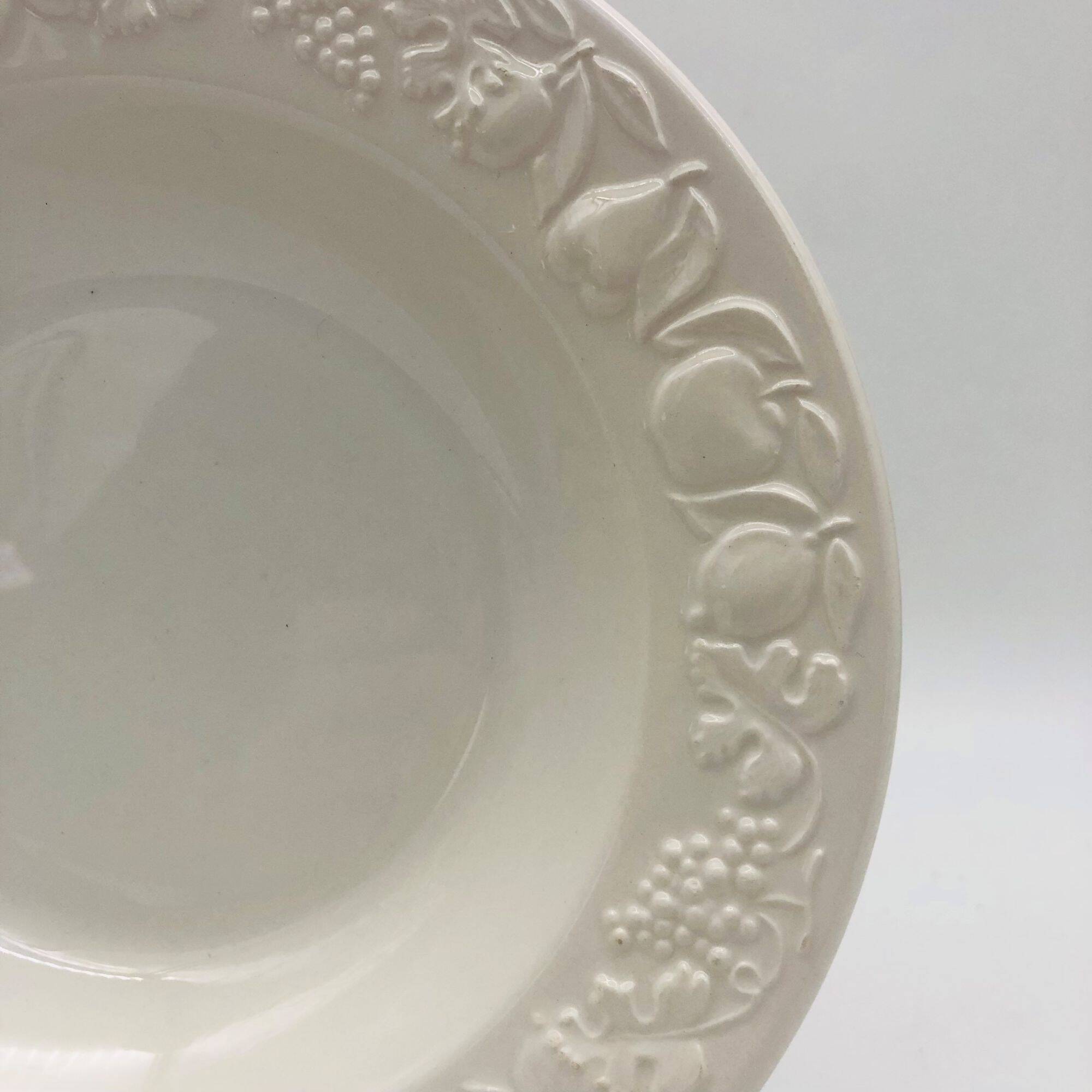 6 deep plates. Franco Giorgi by Quadrifoglio. Italy.