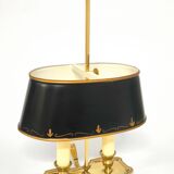 French hot water bottle lamp green and golden age 40